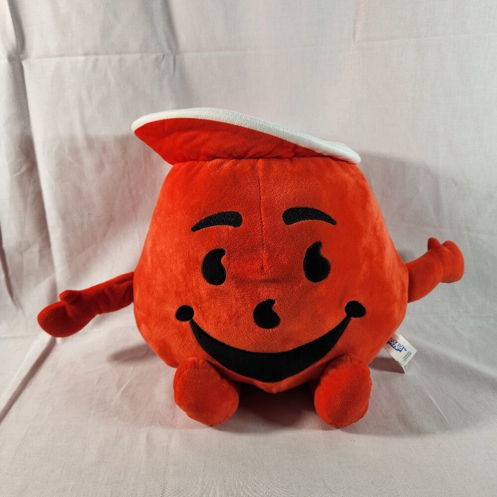 Kool-Aid Man Plush Pitcher 11” Stuffed Toy Red Fiesta Mascot VG Fast Ship